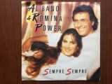 al bano romina power sempre sempre 1986 disc single 7" vinyl muzica italo pop italiana usoara wea records VG+