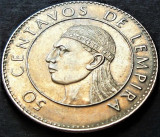 Cumpara ieftin Moneda exotica 50 CENTAVOS de LEMPIRA - HONDURAS, anul 1978 * cod 3449, America Centrala si de Sud