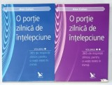 O PORTIE ZILNICA DE INTELEPCIUNE , VOLUMELE I - II ,365 DE INSPIRATII ZILNICE de ALAN COHEN , 2013