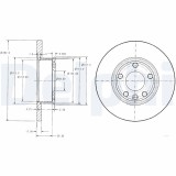 DELPHI BG2898 Disc frana