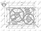 NRF 47755 Ventilator, radiator