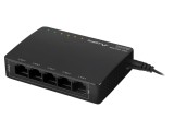 Switch Ethernet LANBERG RJ45 x5 10Gbps negru DSP3-1005-60W