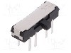 Intrerupator glisant, 2 pozitii, DP3T, ON-ON, C&amp;K - JS203011AQN