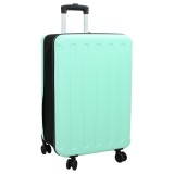 Troler vidaXL Verde Mint 24 inch, Carcasă Dură ABS, 43x27x66cm - Valiză Voiaj, Calatorie