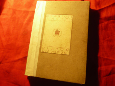 Platon - Dialoguri -Ed.1922 Colectia Clasicii Antici , trad. St.Bezdechi ,249pag foto