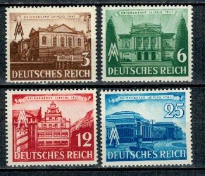 Deutsches Reich 1941 - Targul din Leipzig, serie neuzata