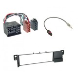 Kit audio 1din BMW E46 rama cu mufa alimentare si mufa antena