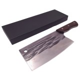 Satarul bucatarului DEPOX&reg;, lucrat manual, Game Changer, 32 cm, otel inoxidabil, 700 g, maro