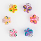 Clame de păr fluture pentru copii, 6 buc, 2,5 cm, multicolore, CMCLASS