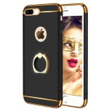 Cumpara ieftin Husa telefon Apple Iphone 8 ofera protectie 3in1 Ultrasubtire Lux Black Matte G Ring