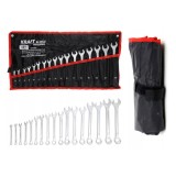 Set chei fixe combinate, 6-22 mm, 17 piese, Kraft