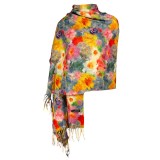 Fular casmir dama F, Dacali, multicolor, 180 x 70 cm