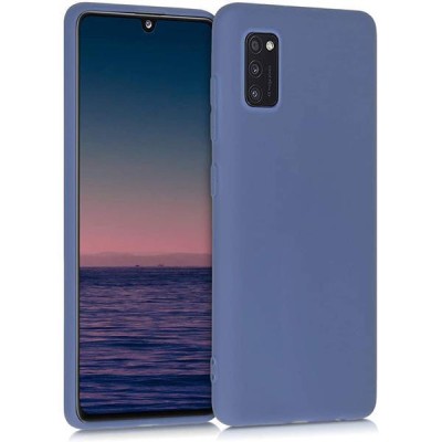 Husa Silicon Samsung A41 a415 Matte Blue foto