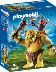 Playmobil Knights - Trol cu luptator pitic foto