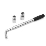 Cumpara ieftin Cheie pentru roti cu maner telescopic si 4 marimi 17, 19, 21, 23 mm