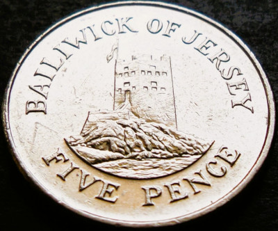 Moneda 5 PENCE - JERSEY, anul 2008 * cod 4925 foto
