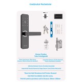 Yala/clanta inteligenta smart, compatibil usa metalica, aplicatie telefon, control de la distanta, citire ampreta, cod acces, card acces, cheie acces,