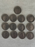 RAR - Set 13 Monede 20 rappen 1881 - 1900 Elvetia
