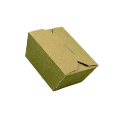 Set 50 Cutii pentru Meniu, 1400 ml, Inchidere cu 4 Clapete, Carton Natur foto