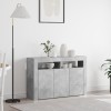 Gossi comoda gri beton lemn stratificat 116 x 30 x 75 cm rectangulara
