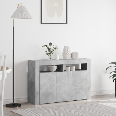 Gossi comoda gri beton lemn stratificat 116 x 30 x 75 cm rectangulara foto