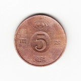 Moneda Danemarca 5 ore 1958, stare relativ buna