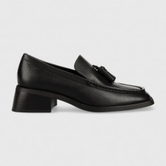 Vagabond Shoemakers mocasini de piele BLANCA femei, culoarea negru, cu platforma, 5517.001.20