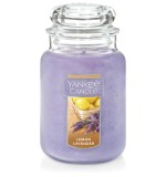 Cumpara ieftin Lumanare parfumata cu lamaie si lavanda Yankee Candle, la borcan, 623 grame, 110 ore de ardere - RESIGILAT