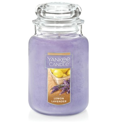 Lumanare parfumata cu lamaie si lavanda Yankee Candle, la borcan, 623 grame, 110 ore de ardere - RESIGILAT foto