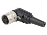 Mufă Mamă M16 Lipire pe Cablu 8PIN 5A 60V IP40, Lumberg