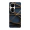 Husa compatibila cu Huawei P40 Pro model abstract shapes on blue wall, Silicon, TPU, Viceversa