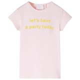 Tricou pentru copii, roz pal, 140