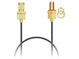 Cablu SMA GCT 50&Omega; negru drept cu garnitură O-ring CAB606RF-0914-A-1