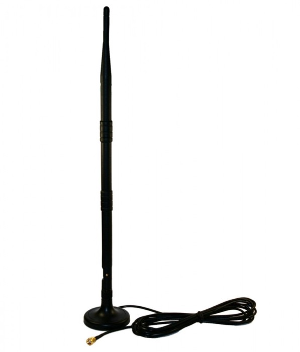 Antena omnidirectionala, 9-12dBi, 50 ohmi, 50W, negru