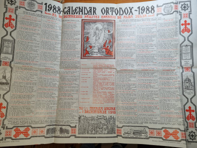 calendar ortodox 1988 foto