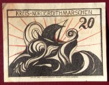 Germania notgeld 20 pfennig Norder-Dithmarschen Kreis **