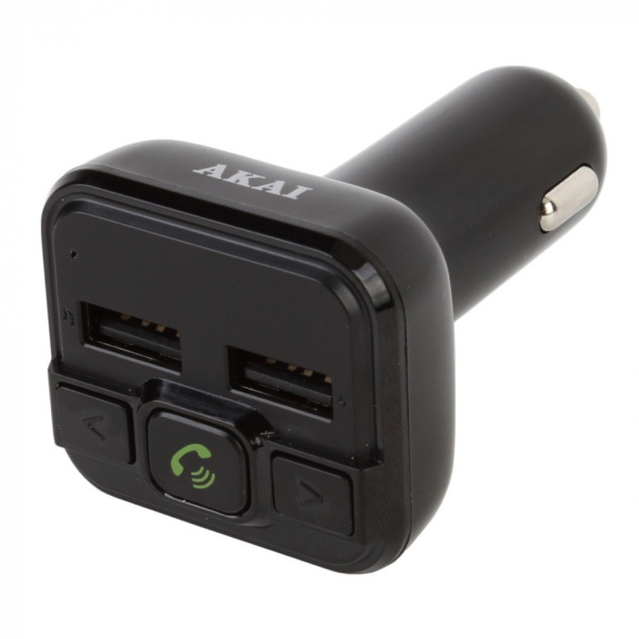 Modulator FM Akai FMT-20BT, Bluetooth, USB, Micro SD Card reader