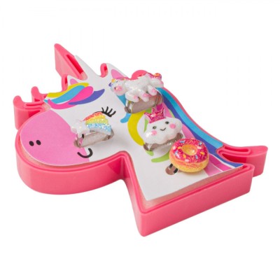 Set Inele Copii, Model Unicorn, Multicolor, Polirasina, 4 Bucăți foto