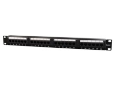 Patch Panel GEMBIRD 24 Porturi Cat 6 RJ45 Negru NPP-C624CM-001