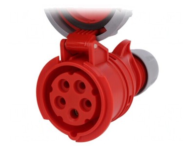 Conector alimentare AC trifazat soclu mamă 16A 400VAC IP67 foto