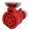 Conector alimentare AC trifazat soclu mamă 16A 400VAC IP67