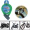 Cablu antifurt bicicleta, lungime cablu 150 cm, 2 chei inchidere