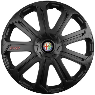 Set 4 Capace Roti Evo Negru R14, Pentru Alfa Romeo foto