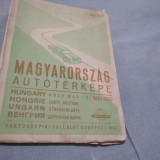 Cumpara ieftin HARTA AUTO MAGYARORSZAG 1962