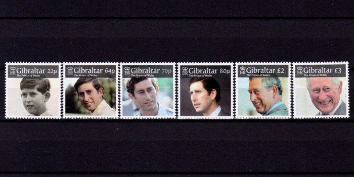 ✅(S17)Gibraltar 2018 &quot;Charles-Print de Wales &quot;,nominal 7.36 &pound;,Mi. CV 19.50 &euro;,MNH