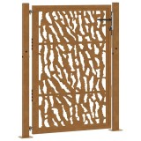 Cumpara ieftin Poarta de gradina 105x130 cm, otel rezistent la intemperii, model cu urme
