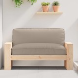 Cumpara ieftin Pernă pentru șezut din paleți Gri taupe 120 x 80 x 12 cm