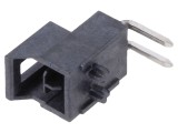 Conector MOLEX Nano-Fit 2 PIN cablu-placă, tată, &icirc;n unghi