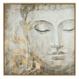 Tablou Ulei, Model Buddha, Ramă Plastic, 57x57x2.5 cm, Oem