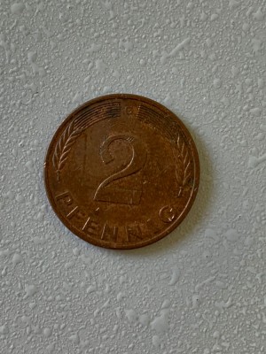 Moneda 2 PFENNIG - 1981 G - Germania - KM 106a (213) foto